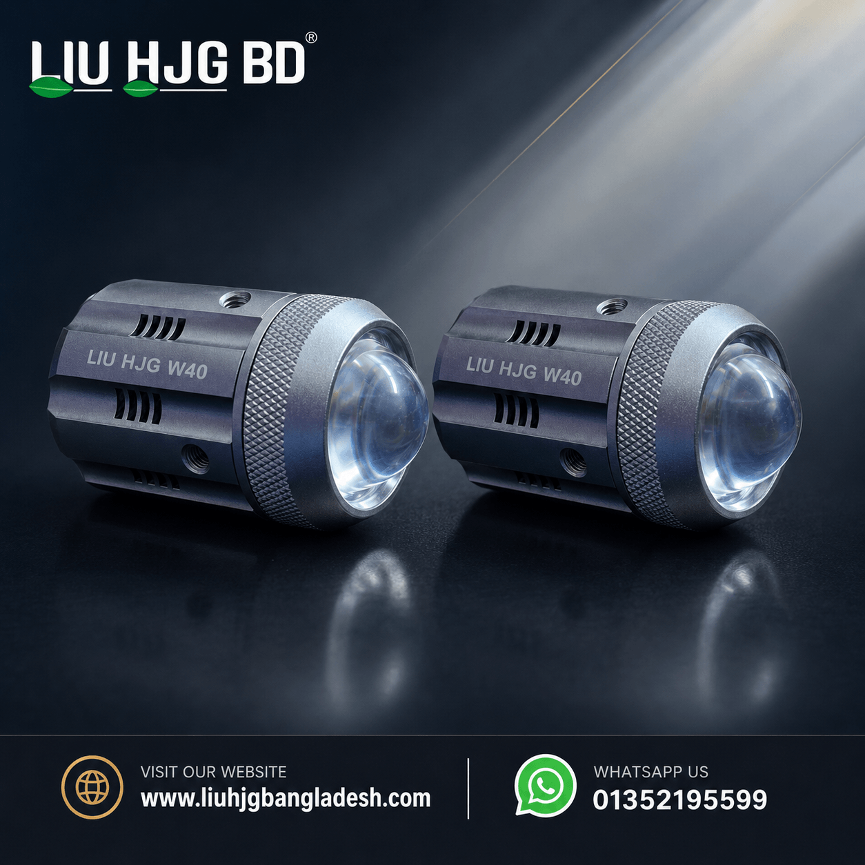 LIU HJG W40 Mini Driving Light – Upgraded Version